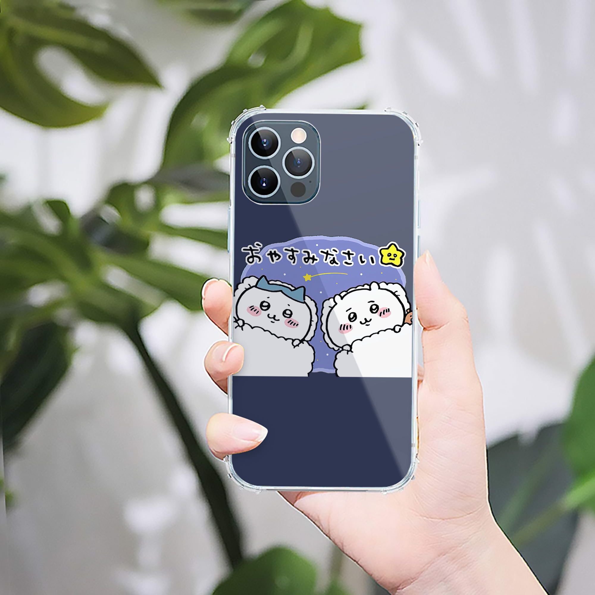 （画像用） ちいかわ ハチワレ Chii-kawa hachiware 【iPhone 12シリーズ対応】透明スマホケース（クリアソフトケース）